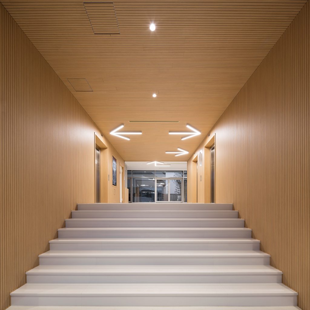 main entrance area near elevators