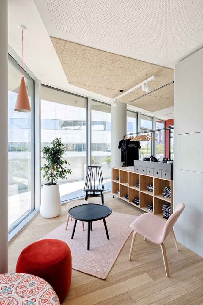 relaxation corner with fatboy seating in Nordeus office interior