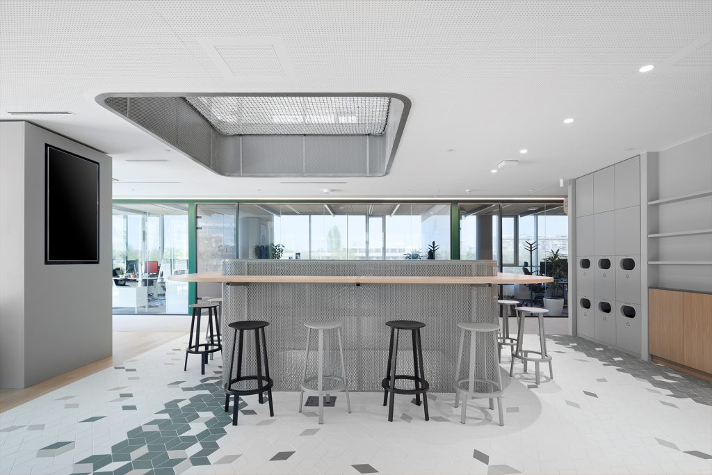 coffee point relaxation seating area in Nordeus office