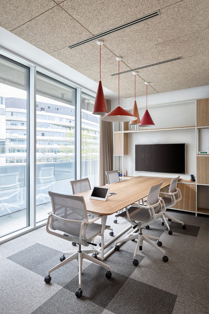 meeting room interior in Nordeus workspace design